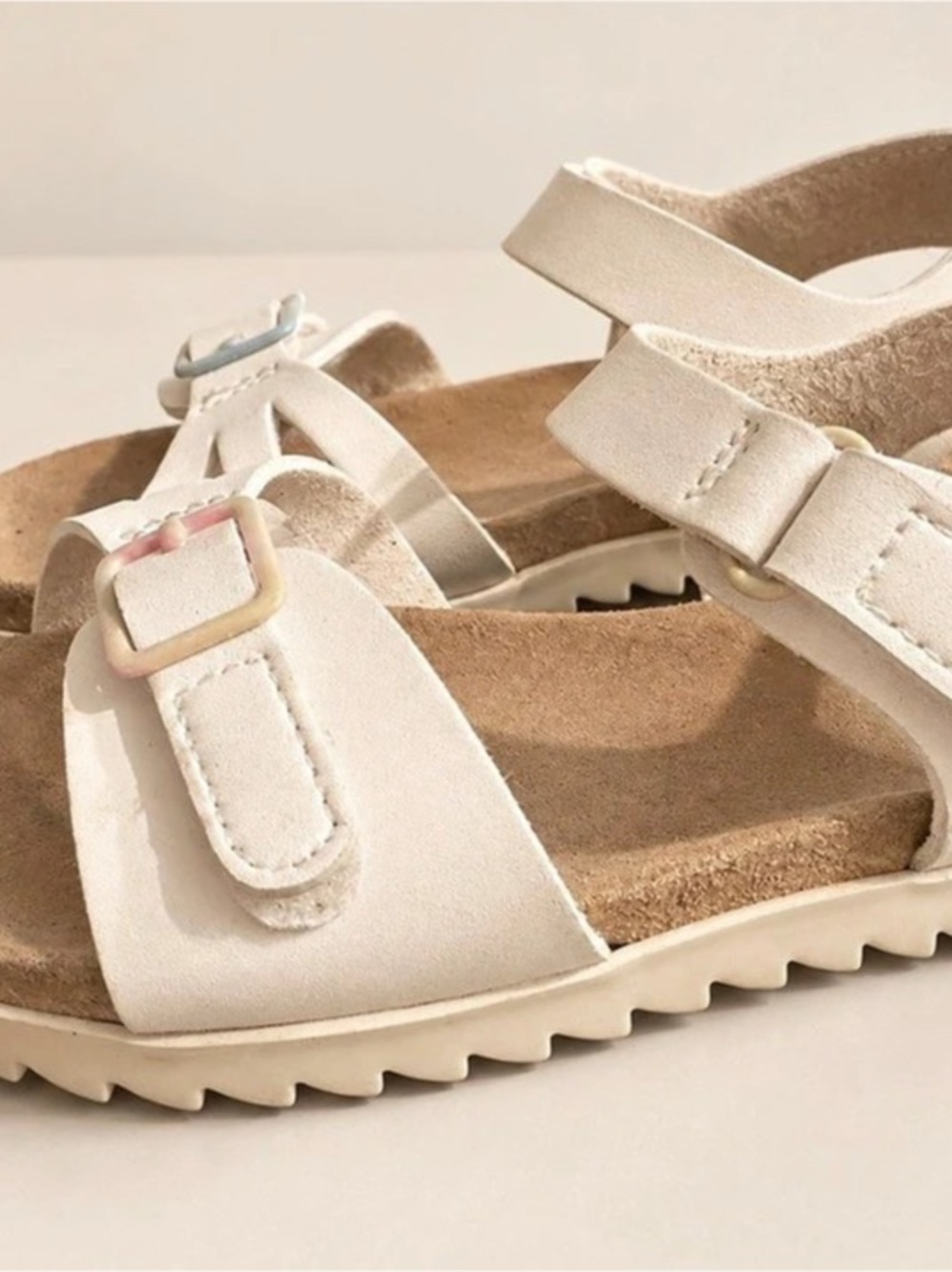White Buckle Sandals US 8 toddler